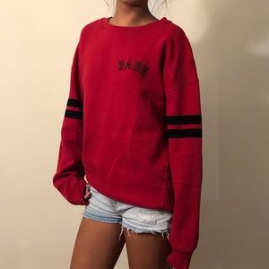 SUPER CUTE Pacsun LA Hearts red graphic sweater